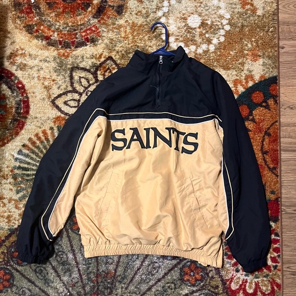 NFL Other - NFL Saints Black and Tan Jacket